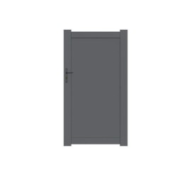 Portillon Battant Naterial Klos Up L.100 X H.170 Cm, Anthracite