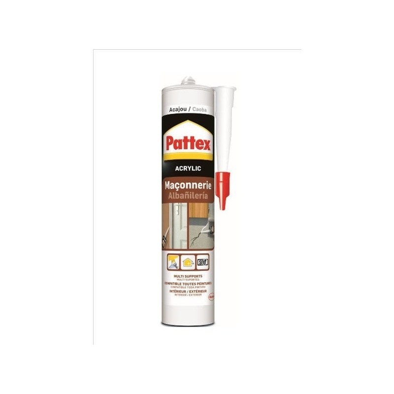 Mastic maconnerie acrylique pattex blanc cartouche 280ml