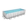 Piscine hors-sol tubulaire POWERSTEEL BESTWAY, L.6,4 m x l.2,74 m x H. 1,32 m