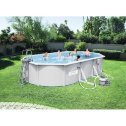 Piscine hors-sol HYDRIUM BESTWAY, L.6,1 m x l.3,6 m x H. 1,2 m