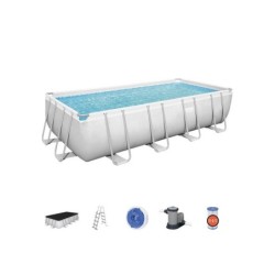 Piscine hors-sol, pvc Power steel BESTWAY, rectangulaire x L.5.49 x l.2.74 x H.1