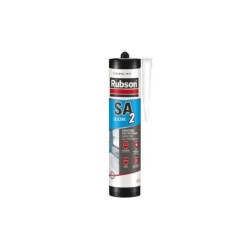 Mastic sanitaire silicone acetique RUBSON blanc cartouche 280ml