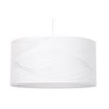 Suspension, E27 Design Lignes Coton Blanc 1 X 100 W Corep