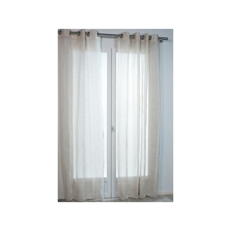 Voilage Tamisant, Rio Naturel L.140 X H.240 Cm