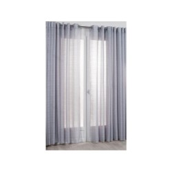 Voilage Tamisant, Lola Gris, grande largeur L.300 X H.240 Cm