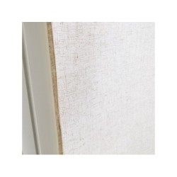 Paire De Vitrages Tamisant, Rio Naturel L.60 X H.120 Cm