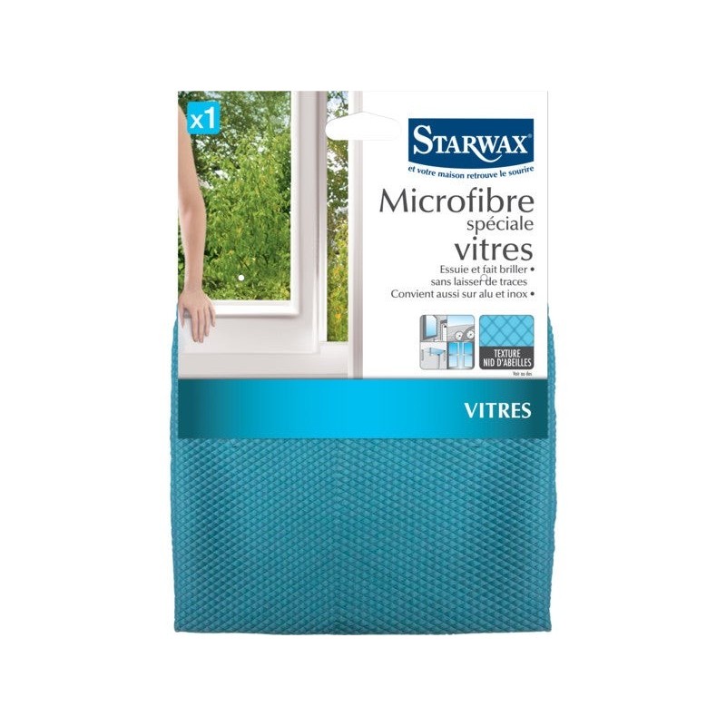 Lavette vitres et miroirs polyester STARWAX