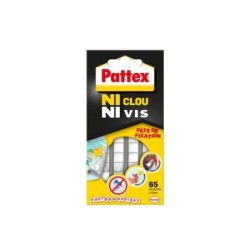 Lot De 65 Pastilles Adhésives Pattex, Ni Clou Ni Vis