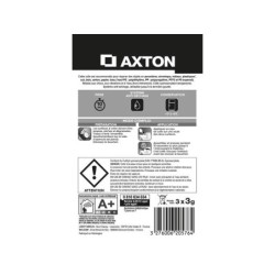 Lot de 3 colles glue (2 liquides et 1 gel) Rapid' AXTON, 3x3gr