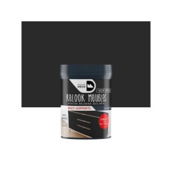 Peinture Meuble Et Boiserie Relook Maison Deco Noir Intense  Satiné 200 Ml