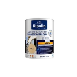 Revêtement D'Étanchéité Sol Extérieur, Ripolin Terrasse Et Balcon Sable 0,75 L