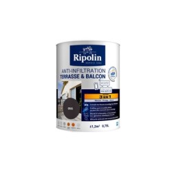 Revêtement D'Étanchéité Sol Extérieur, Ripolin Terrasse Et Balcon Gris 0,75 L