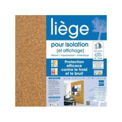 Carton De 4 Plaques Liège Mur Et Plafond Sdl L.0.5 X L.0.5 M X Ep.10 Mm