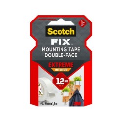 Rouleau adhésif double face intérieur Extrême, SCOTCH, L.1.5 M X l.19 mm