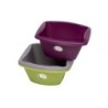 Bassine carré 6 litres, 31.7 x 31.7 x 14.2 cm, plastique couleurs assorties NESPOLI