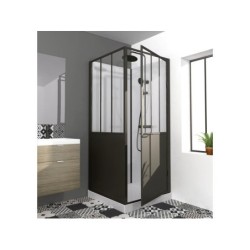 Cabine de douche carrée L.90 x l.90 cm, Artelo