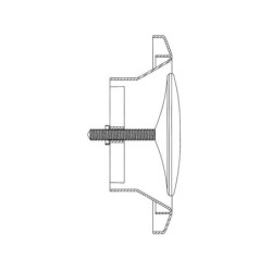 Bouche d'extraction pvc S&P, Diam. 100/80 mm Ber 100 p