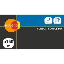 Conduit souple pvc EQUATION, Diam.150/150 mm, L. 3 m Csp150