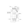 Siphon évier bi-matière-joint intégré + prises,CONNECTIC