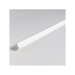 Profil d'angle PVC clip universel blanc 260 x 2