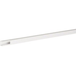 Moulure en pvc, H.1.5 X P.1.5 cm blanc