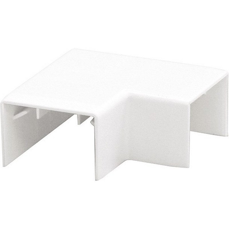 Lot De 4 Angles Plats Blanc Pour Moulure, H. 4 X P.1.1 Cm