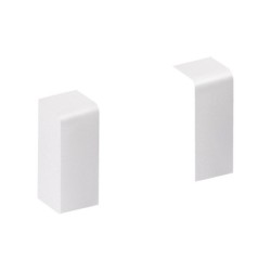 Lot De 2 Embouts Blanc Pour Plinthe, H. 10 X P.3.7 Cm