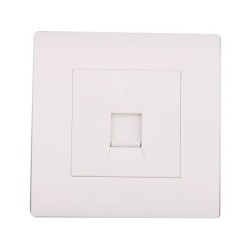 Prise rj45, complet Mirage, blanc