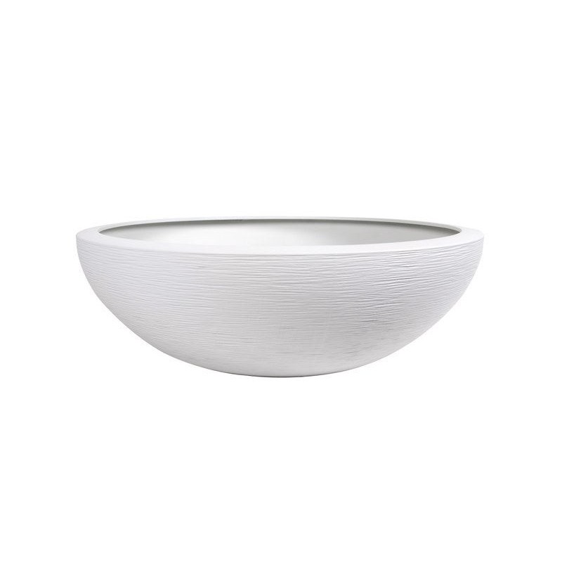 Vasque plastique Graphit, Diam.40 x H.16.5 cm, blanc cérusé