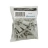 Lot de 10 clips et chevilles, diam. 20 x L.60 mm