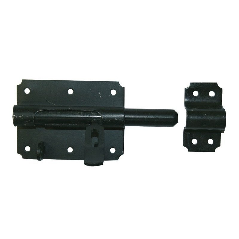 Verrou De Box Porte Cadenas Acier Prépeint, H.70 X L.120 X P.20 Mm