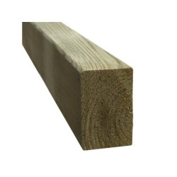 Lambourde Pour Terrasse Bois Résineux Pin, Vert, L.3 M X L.7 Cm X Ep.45 Mm