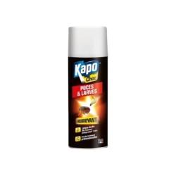 Bombe insecticide aérosol pour puces et larves, KAPO EXPERT, 400 ml