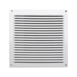 Grille d'aération aluminium laqué, L.17 x l.17 cm