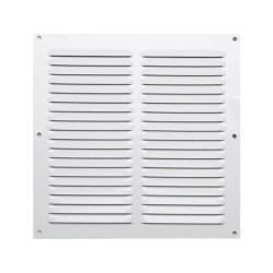 Grille d'aération aluminium laqué, L.20 x l.20 cm