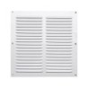 Grille d'aération aluminium laqué, L.20 x l.20 cm