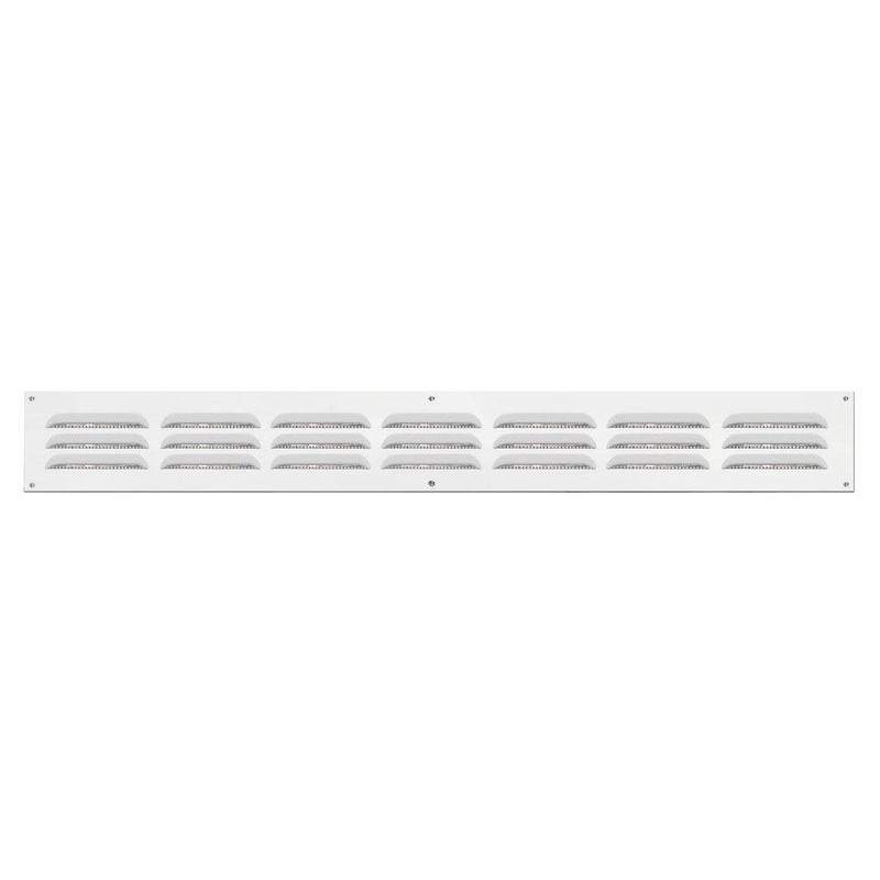 Grille d'aération aluminium laqué, L.5 X L.40 Cm