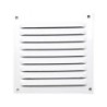 Grille d'aération aluminium laqué, L.10 x l.10 cm