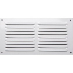 Grille d'aération aluminium laqué, L.15 x l.30 cm