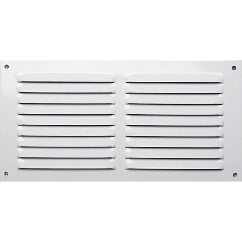 Grille d'aération aluminium laqué, L.15 x l.30 cm