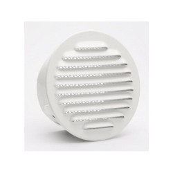 Grille d'aération aluminium laqué Diam.12.5 cm