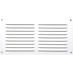 Grille d'aération aluminium laqué, L.10 x l.20 cm