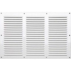 Grille d'aération aluminium laqué, L.20 x l.30 cm