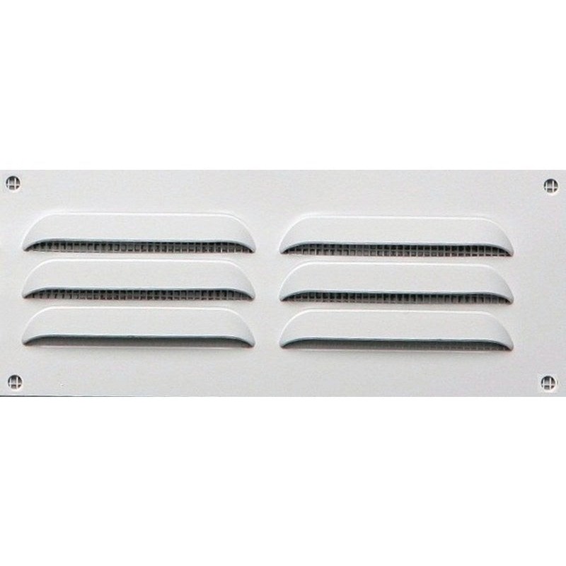 Grille d'aération aluminium laqué, L.5 x l.14 cm