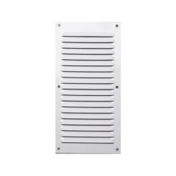 Grille d'aération aluminium laqué, L.20 x l.10 cm