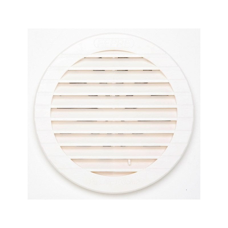 Grille d'aération abs naturel Diam.19 cm