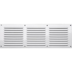 Grille d'aération aluminium laqué, L.10 x l.30 cm