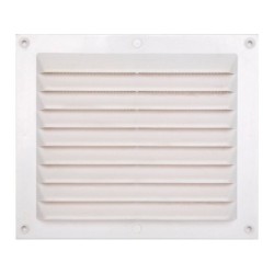 Grille d'aération abs naturel, L.14.6 x l.17.5 cm