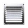 Grille d'aération aluminium anodisé, L.10 x l.10 cm