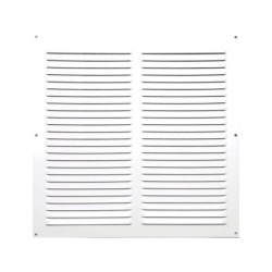 Grille d'aération aluminium laqué, L.30 x l.30 cm